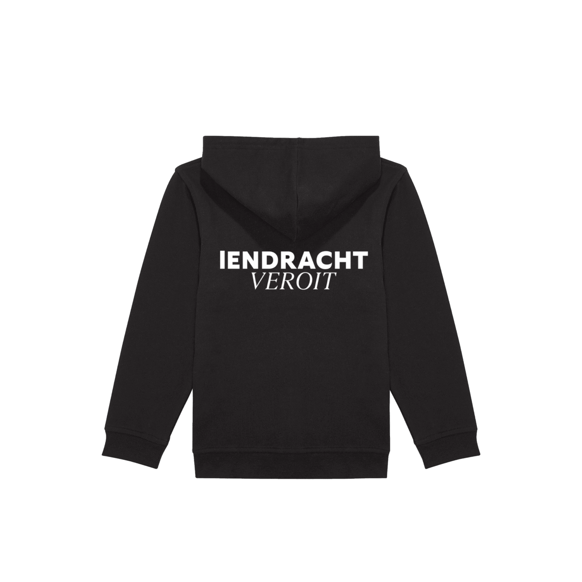 Kids ZIP HOODED - Zwart