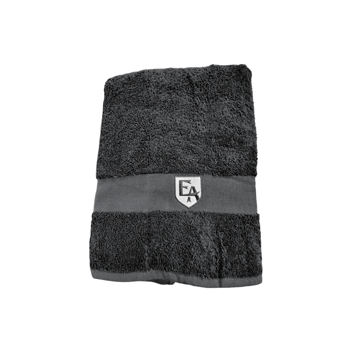 Eal-Product-02 Handdoek zwart met EA Logo